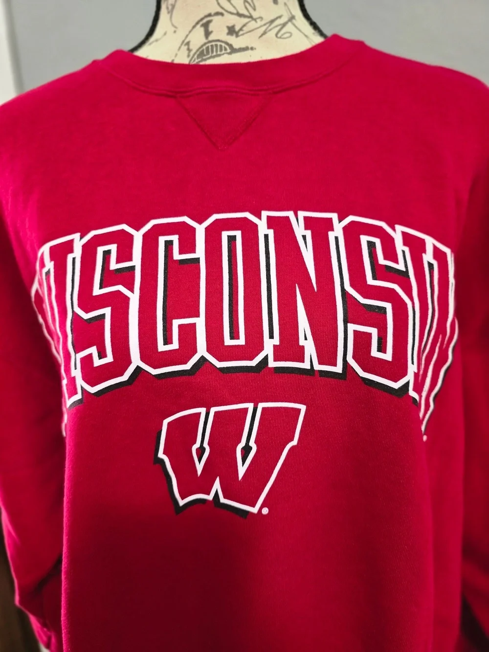 Vintage 90s Gear for Sports Wisconsin Badgers Big Cotton Sweatshirt Medium